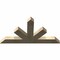 Ekena Millwork Saratoga Rough Sawn Timber Gable Bracket, Douglas Fir, 60"W x 32"H x 4"D x 6"F, 13/12 Pitch GBW060X32X0406SAR00RDF - alternate 2
